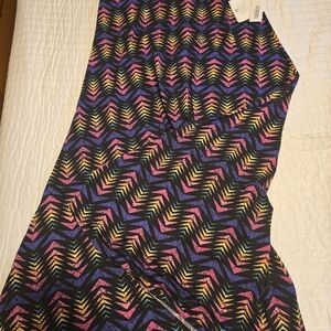 LuLaRoe Maxi Skirt – Women’s XL – Colorful Chevron Pattern